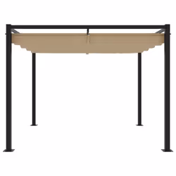 vidaXL Gazebo Outdoor Party Tent Pavilion Marquee Canopy Garden Sunshade Steel - taupe
