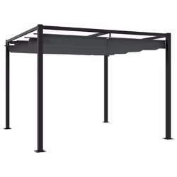 vidaXL Gazebo Outdoor Party Tent Pavilion Marquee Canopy Garden Sunshade Steel - anthracite