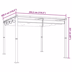vidaXL Gazebo Outdoor Party Tent Pavilion Marquee Canopy Garden Sunshade Steel - anthracite