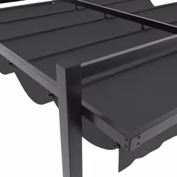 vidaXL Garden Gazebo with Retractable Roof Party Tent Patio Canopy Aluminium - anthracite - Additional view 6
