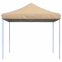 vidaXL Foldable Tent Canopy Patio Pavilion Gazebo Pop up Tent Marquee Canopy - beige, without sidewall