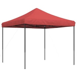 vidaXL Foldable Tent Canopy Patio Pavilion Gazebo Pop up Tent Marquee Canopy - burgundy, without sidewall