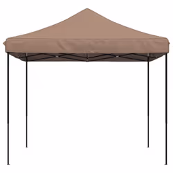 vidaXL Foldable Tent Canopy Patio Pavilion Gazebo Pop up Tent Marquee Canopy - brown, without sidewall