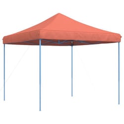 vidaXL Foldable Tent Canopy Patio Pavilion Gazebo Pop up Tent Marquee Canopy - terracotta, without sidewall