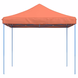 vidaXL Foldable Tent Canopy Patio Pavilion Gazebo Pop up Tent Marquee Canopy - terracotta, without sidewall