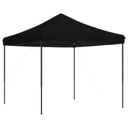vidaXL Foldable Tent Canopy Patio Pavilion Gazebo Pop up Tent Marquee Canopy - black, without sidewall