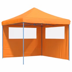 vidaXL Foldable Tent Canopy Patio Pavilion Gazebo Pop up Tent Marquee Canopy - with 2 sidewalls