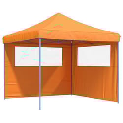 vidaXL Foldable Tent Canopy Patio Pavilion Gazebo Pop up Tent Marquee Canopy - with 2 sidewalls