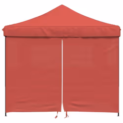 vidaXL Foldable Tent Canopy Patio Pavilion Gazebo Pop up Tent Marquee Canopy - burgundy, with 4 sidewalls