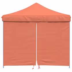 vidaXL Foldable Tent Canopy Patio Pavilion Gazebo Pop up Tent Marquee Canopy - terracotta, with 4 sidewalls