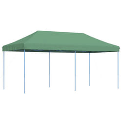 vidaXL Foldable Tent Pop-Up with 4 Side Walls Outdoor Party Tent Garden Gazebo - green, without sidewall
