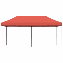 vidaXL Foldable Tent Pop-Up with 4 Side Walls Outdoor Party Tent Garden Gazebo - burgundy, without sidewall