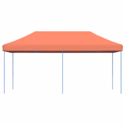 vidaXL Foldable Tent Pop-Up with 4 Side Walls Outdoor Party Tent Garden Gazebo - terracotta, without sidewall
