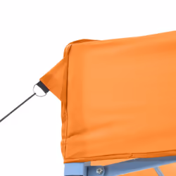 vidaXL Foldable Tent Pop-Up with 4 Side Walls Outdoor Party Tent Garden Gazebo - orange, with 4 sidewalls - Additional view 7