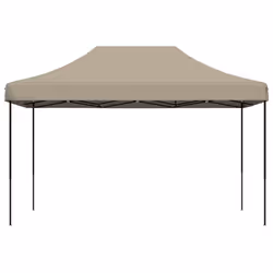 vidaXL Foldable Tent Pop-up Outdoor Party Tent Garden Gazebo Canopy Shelter - taupe, without sidewall