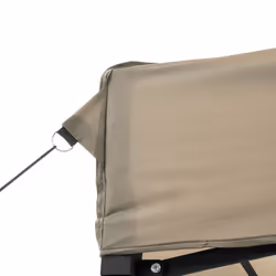 vidaXL Foldable Tent Pop-up Outdoor Party Tent Garden Gazebo Canopy Shelter - taupe, without sidewall - Additional view 6