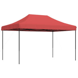 vidaXL Foldable Tent Pop-up Outdoor Party Tent Garden Gazebo Canopy Shelter - burgundy, without sidewall