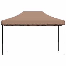 vidaXL Foldable Tent Pop-up Outdoor Party Tent Garden Gazebo Canopy Shelter - brown, without sidewall - Additional view 2