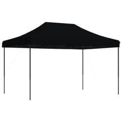 vidaXL Foldable Tent Pop-up Outdoor Party Tent Garden Gazebo Canopy Shelter - black, without sidewall