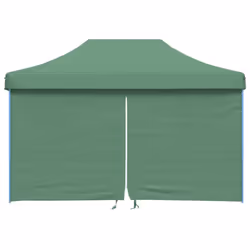 vidaXL Foldable Tent Pop-up Outdoor Party Tent Garden Gazebo Canopy Shelter - green, with 4 sidewalls
