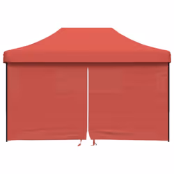 vidaXL Foldable Tent Pop-up Outdoor Party Tent Garden Gazebo Canopy Shelter - burgundy, with 4 sidewalls