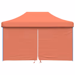 vidaXL Foldable Tent Pop-up Outdoor Party Tent Garden Gazebo Canopy Shelter - terracotta, with 4 sidewalls