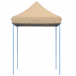 vidaXL Professional Folding Party Tent Outdoor Canopy Garden Pavilion Steel - beige, without sidewall