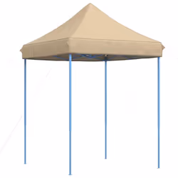 vidaXL Professional Folding Party Tent Outdoor Canopy Garden Pavilion Steel - beige, without sidewall - Additional view 4