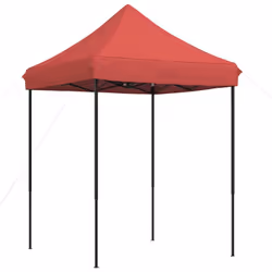 vidaXL Professional Folding Party Tent Outdoor Canopy Garden Pavilion Steel - burgundy, without sidewall