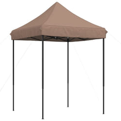 vidaXL Professional Folding Party Tent Outdoor Canopy Garden Pavilion Steel - brown, without sidewall