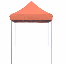 vidaXL Professional Folding Party Tent Outdoor Canopy Garden Pavilion Steel - terracotta, without sidewall