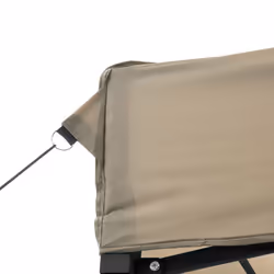 vidaXL Professional Folding Party Tent Outdoor Canopy Garden Pavilion Steel - taupe, with 2 sidewalls - Additional view 6