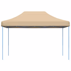 vidaXL Foldable Party Tent Pop-Up with 4 Sidewalls Patio Gazebo Canopy Shelter - beige, without sidewall - Additional view 2