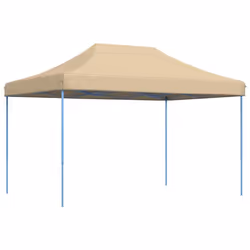 vidaXL Foldable Party Tent Pop-Up with 4 Sidewalls Patio Gazebo Canopy Shelter - beige, without sidewall - Additional view 4