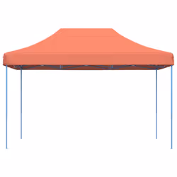 vidaXL Foldable Party Tent Pop-Up with 4 Sidewalls Patio Gazebo Canopy Shelter - terracotta, without sidewall