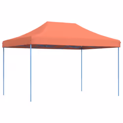 vidaXL Foldable Party Tent Pop-Up with 4 Sidewalls Patio Gazebo Canopy Shelter - terracotta, without sidewall - Additional view 4