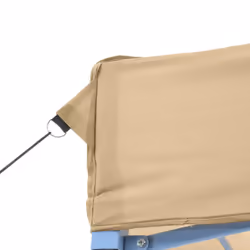 vidaXL Foldable Party Tent Pop-Up with 4 Sidewalls Patio Gazebo Canopy Shelter - beige, with 3 sidewalls - Additional view 6