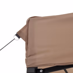 vidaXL Foldable Party Tent Pop-Up with 4 Sidewalls Patio Gazebo Canopy Shelter - brown, with 3 sidewalls - Additional view 6