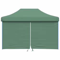 vidaXL Foldable Party Tent Pop-Up with 4 Sidewalls Patio Gazebo Canopy Shelter - green, with 4 sidewalls