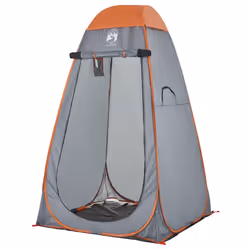 vidaXL Privacy Tent Toilet Tent Shower Changing Tent Green Pop-up Waterproof - Grey and orange