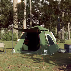 vidaXL Camping Tent Dome 5-Person Lightweight Tent Dome Tent Quick Release - Green, 210 x 210 x 140 cm - Additional view 2