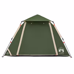 vidaXL Camping Tent Dome 5-Person Lightweight Tent Dome Tent Quick Release - Green, 210 x 210 x 140 cm - Additional view 5