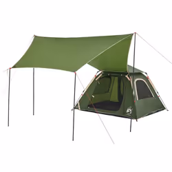 vidaXL Camping Tent Dome 5-Person Lightweight Tent Dome Tent Quick Release - Green, 210 x 210 x 140 cm - Additional view 8