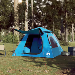 vidaXL Camping Tent Dome 5-Person Lightweight Tent Dome Tent Quick Release - Blue, 210 x 210 x 140 cm - Additional view 2