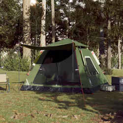 vidaXL Camping Tent Dome 5-Person Lightweight Tent Dome Tent Quick Release - Green, 235 x 235 x 155 cm - Additional view 2