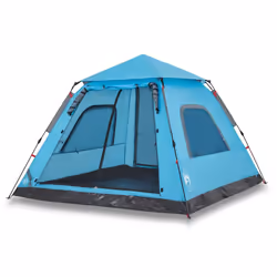 vidaXL Camping Tent Dome 5-Person Lightweight Tent Dome Tent Quick Release - Blue, 235 x 235 x 155 cm