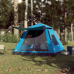 vidaXL Camping Tent Dome 5-Person Lightweight Tent Dome Tent Quick Release - Blue, 235 x 235 x 155 cm