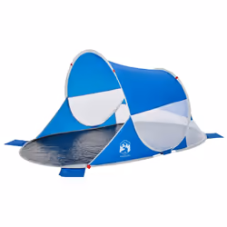 vidaXL Beach Tent Patio Lightweight Tent Sun Shelter Tent Pop-up Waterproof - blue
