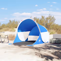 vidaXL Beach Tent Patio Lightweight Tent Sun Shelter Tent Pop-up Waterproof - blue