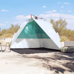 vidaXL Beach Tent Lightweight Dome Tent Camping Tent Quick Release Waterproof - Sea green